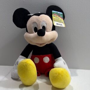 Disney Mickey Mouse Plush - Black, Red, Yellow